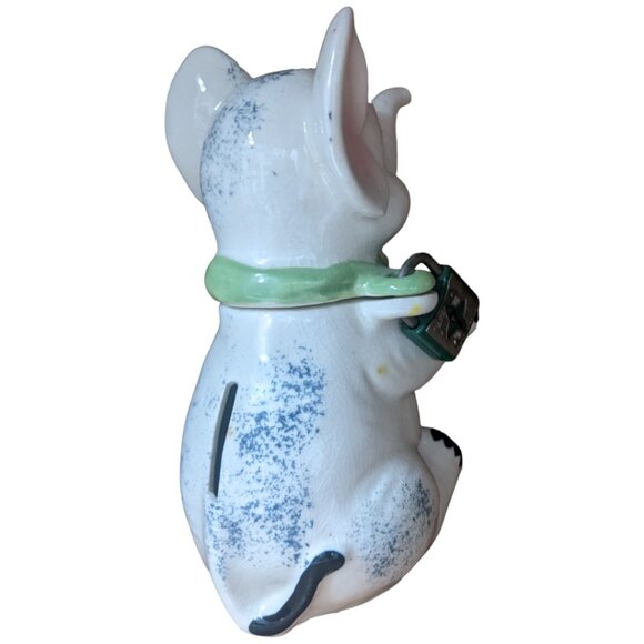 Ever Brite Elephant Bank Anthropomorphic Ceramic Coin Vintage Kitsch Japan - Picture 8 of 15